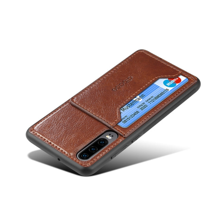 For Galaxy A90 5G Dibase Crazy Horse Texture Protective Case, with Holder & Card Slots