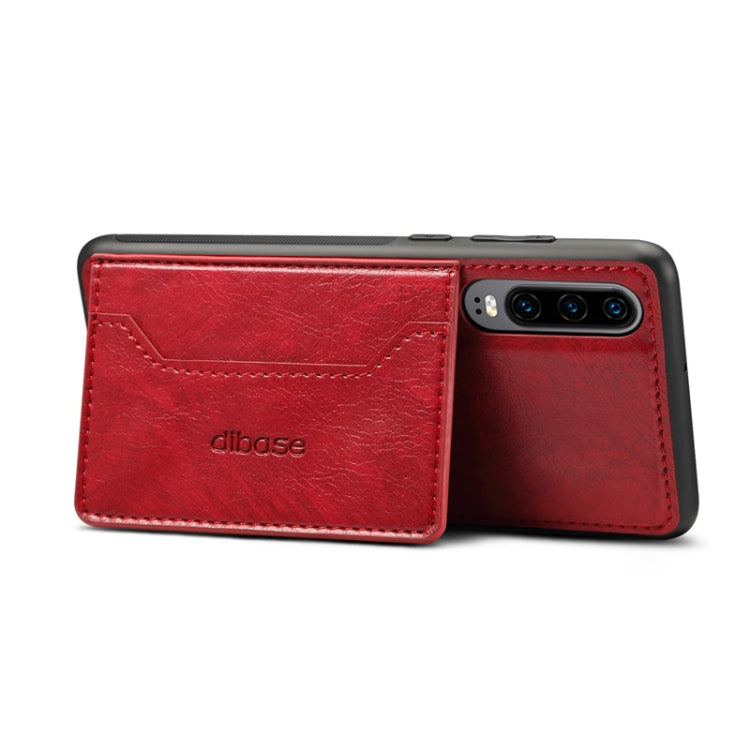 For Galaxy A90 5G Dibase Crazy Horse Texture Protective Case, with Holder & Card Slots