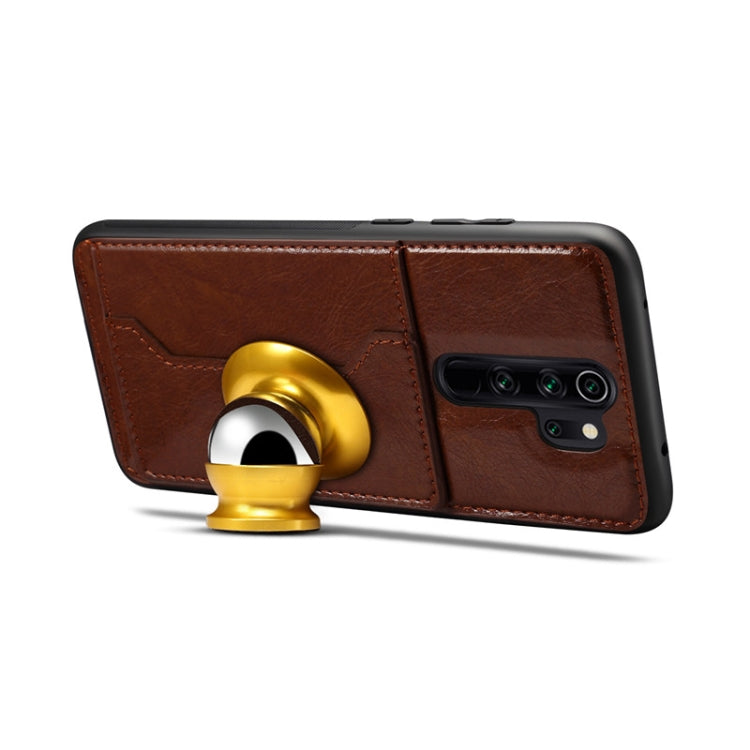 For OPPO A9 2020 / A11X Dibase Crazy Horse Texture Protective Case, with Holder & Card Slots