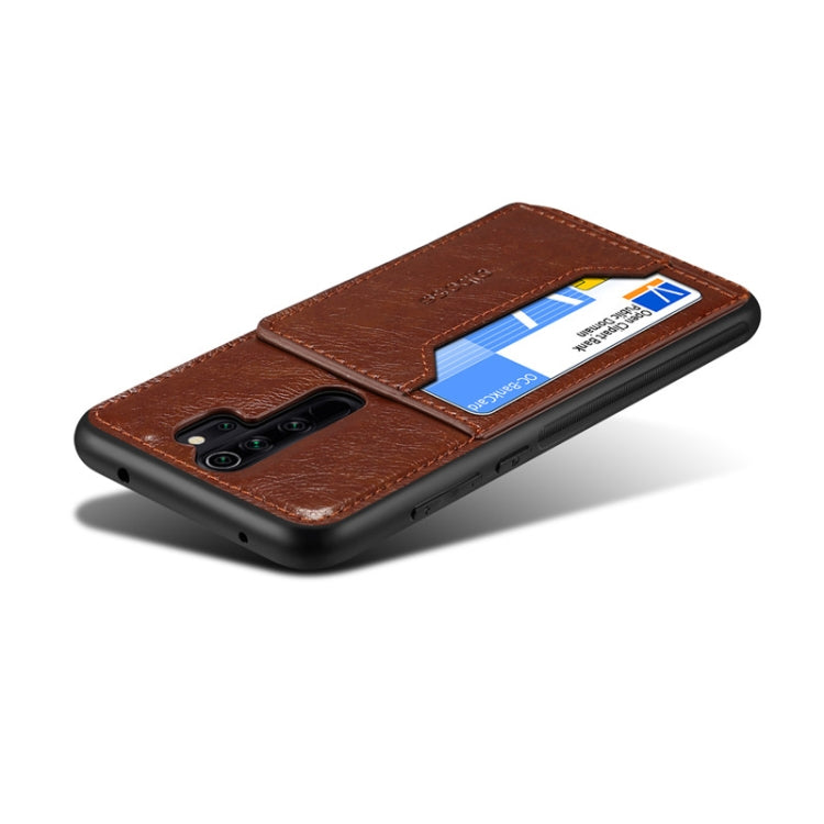 For OPPO A9 2020 / A11X Dibase Crazy Horse Texture Protective Case, with Holder & Card Slots