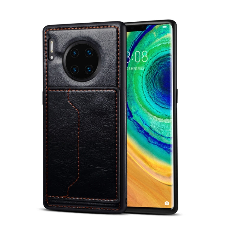 For Huawei Mate 30 Pro Dibase Crazy Horse Texture Protective Case, with Holder & Card Slots