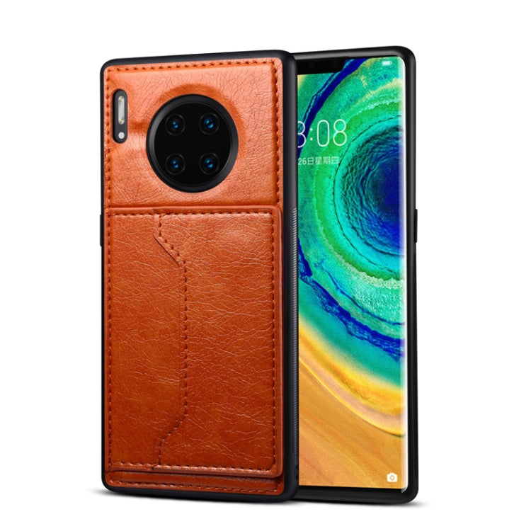 For Huawei Mate 30 Pro Dibase Crazy Horse Texture Protective Case, with Holder & Card Slots