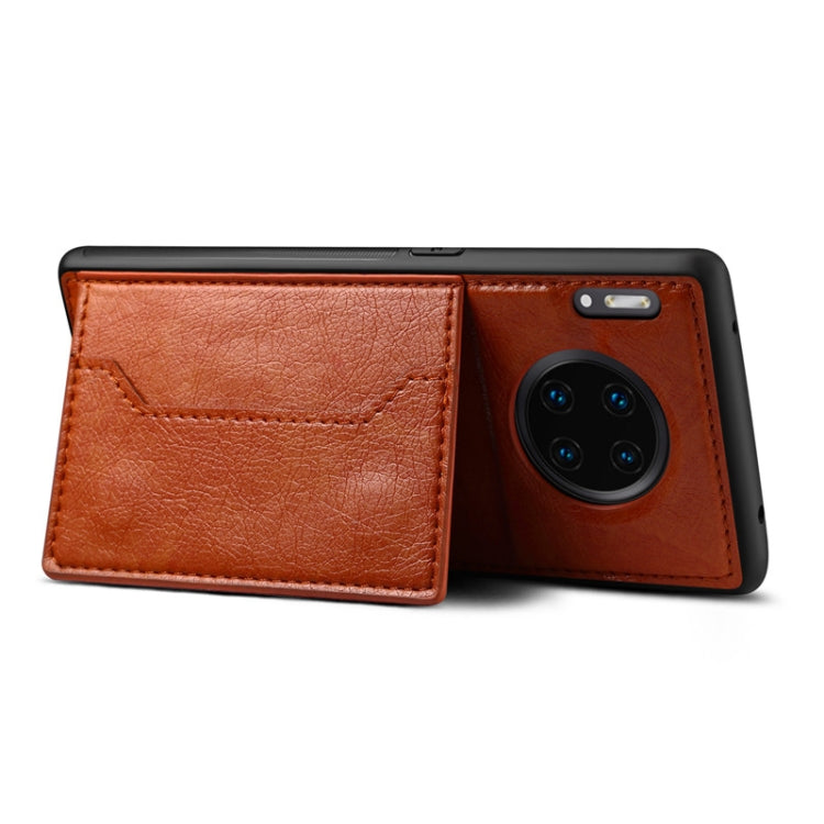 For Huawei Mate 30 Pro Dibase Crazy Horse Texture Protective Case, with Holder & Card Slots