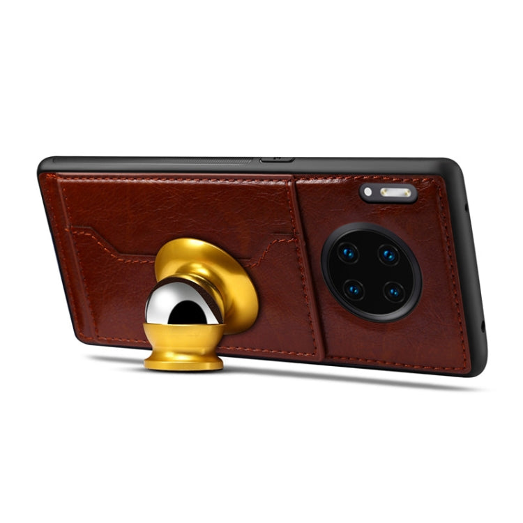 For Huawei Mate 30 Pro Dibase Crazy Horse Texture Protective Case, with Holder & Card Slots