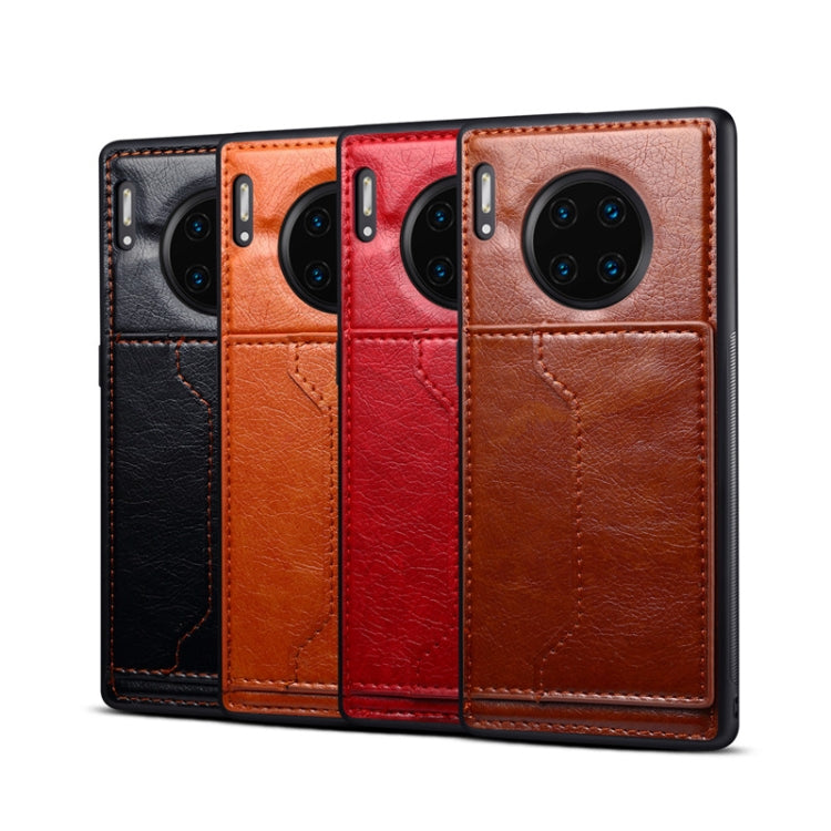 For Huawei Mate 30 Pro Dibase Crazy Horse Texture Protective Case, with Holder & Card Slots