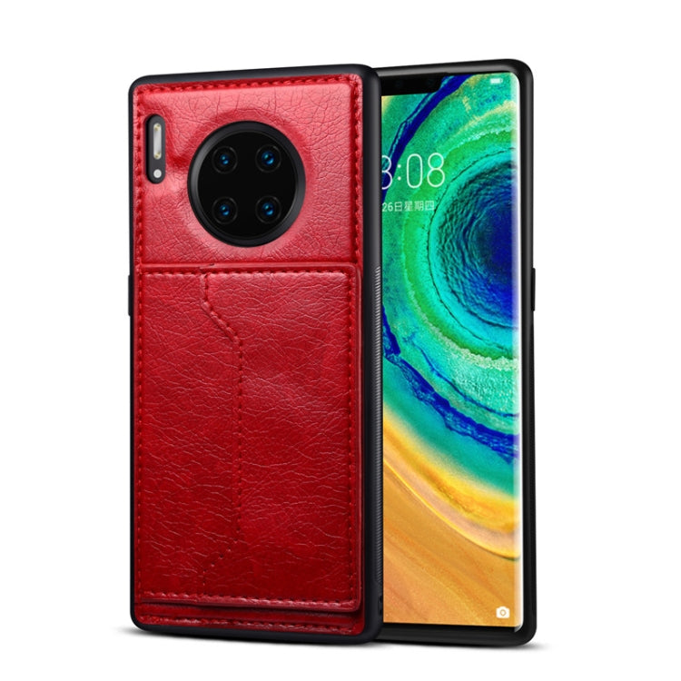 For Huawei Mate 30 Pro Dibase Crazy Horse Texture Protective Case, with Holder & Card Slots