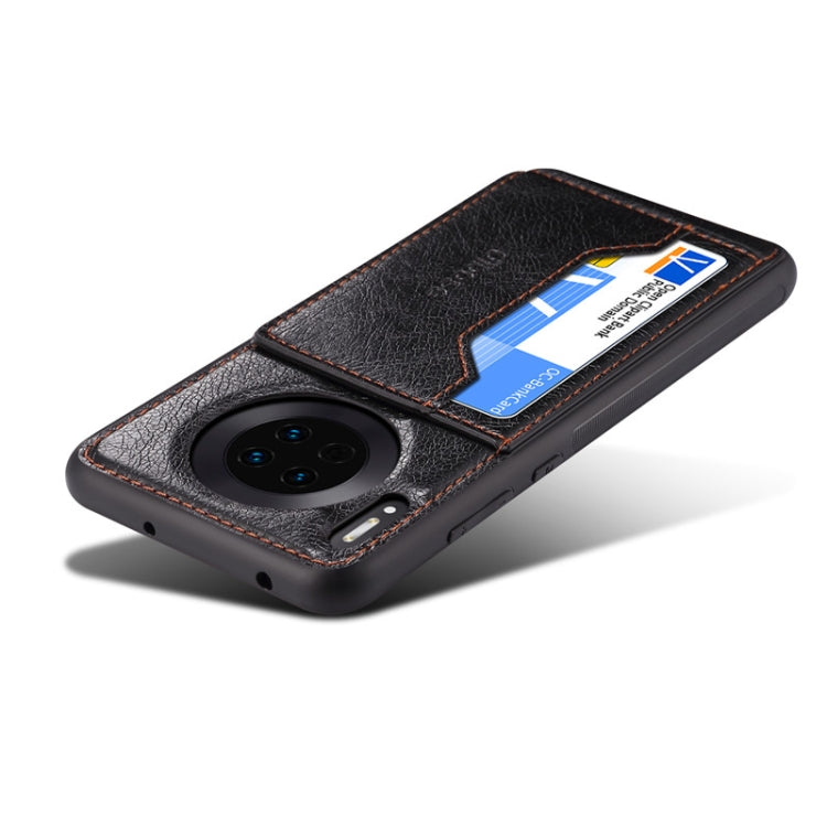 For Huawei Mate 30 Dibase Crazy Horse Texture Protective Case, with Holder & Card Slots