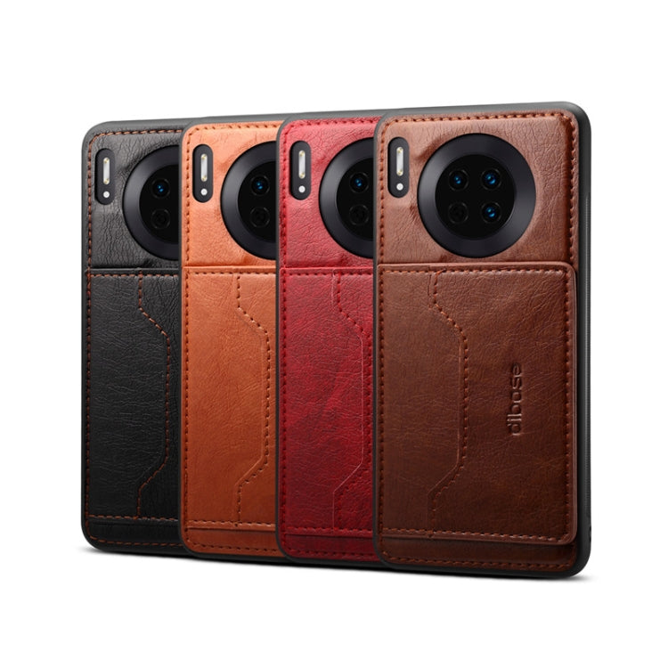 For Huawei Mate 30 Dibase Crazy Horse Texture Protective Case, with Holder & Card Slots