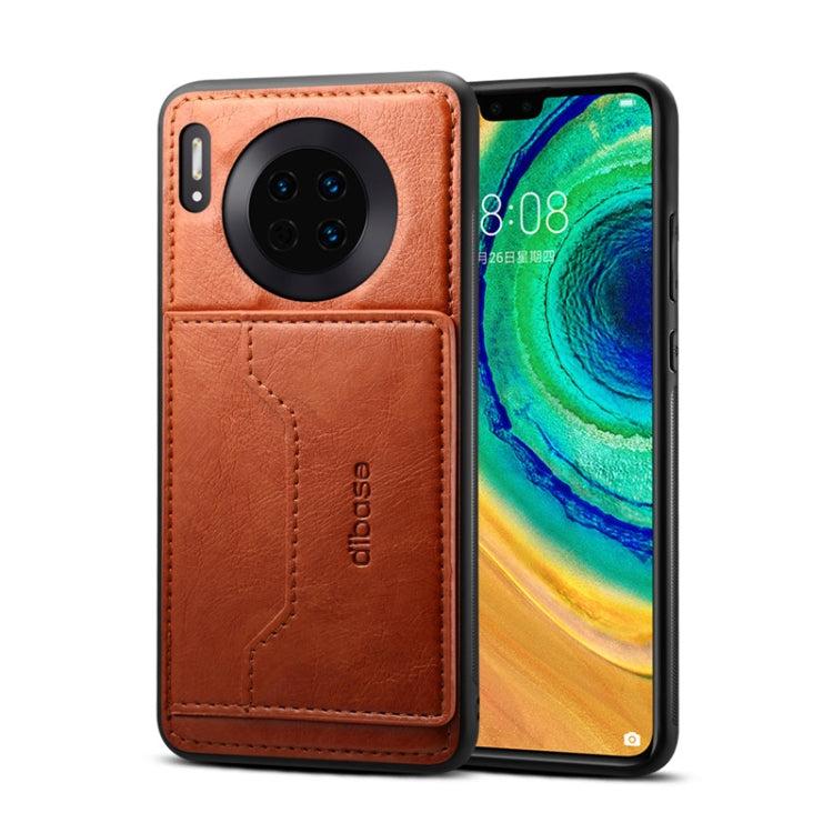 For Huawei Mate 30 Dibase Crazy Horse Texture Protective Case, with Holder & Card Slots