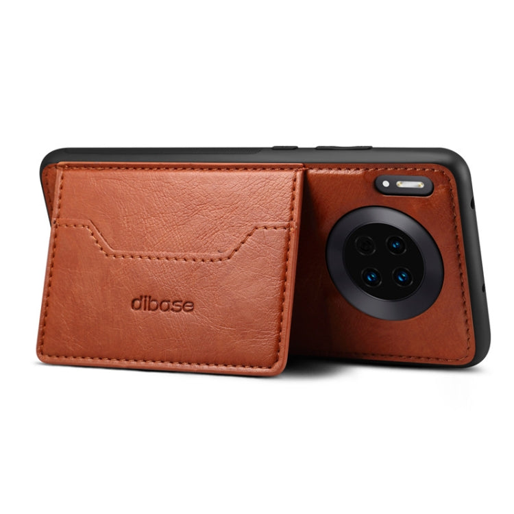 For Huawei Mate 30 Dibase Crazy Horse Texture Protective Case, with Holder & Card Slots