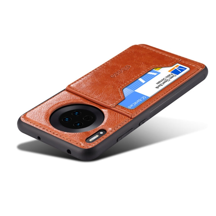 For Huawei Mate 30 Dibase Crazy Horse Texture Protective Case, with Holder & Card Slots