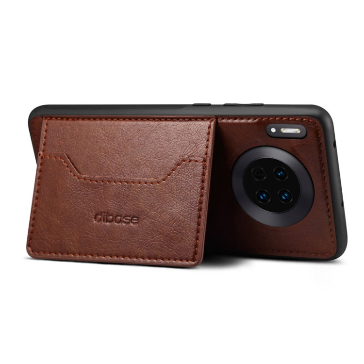 For Huawei Mate 30 Dibase Crazy Horse Texture Protective Case, with Holder & Card Slots