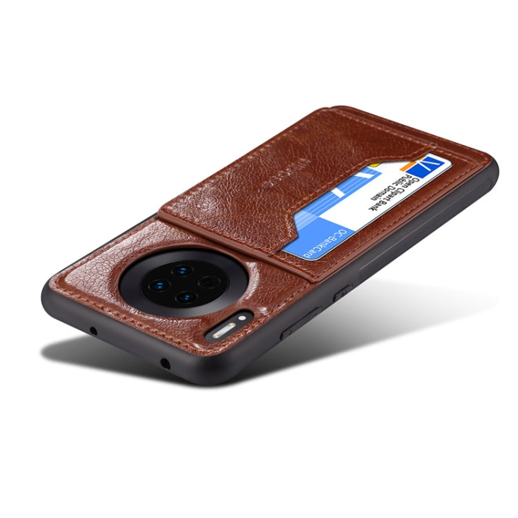For Huawei Mate 30 Dibase Crazy Horse Texture Protective Case, with Holder & Card Slots