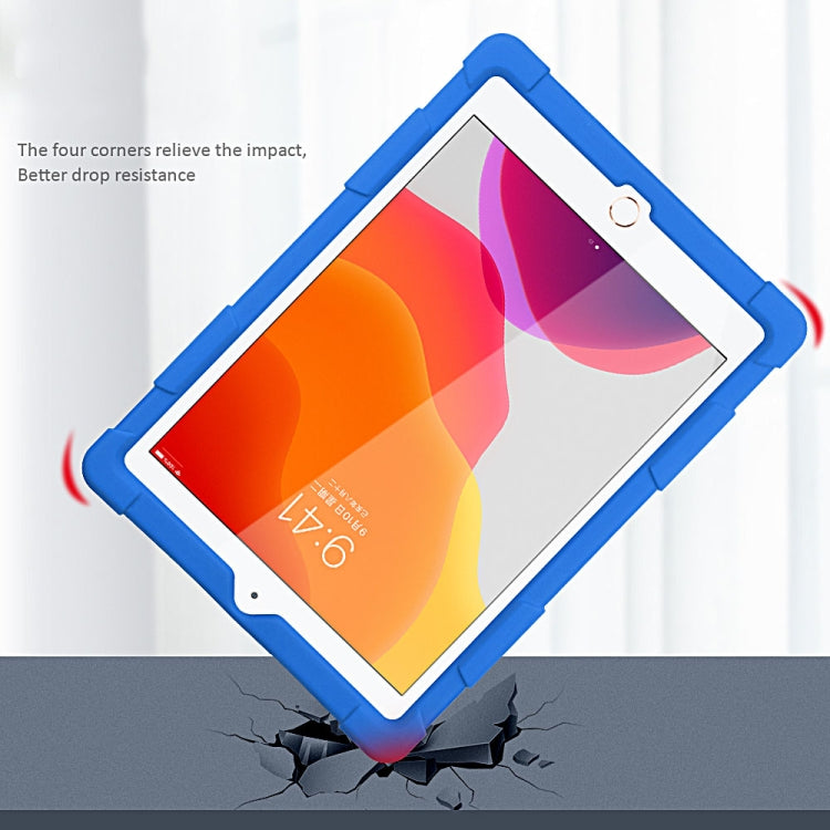 All-inclusive Silicone Shockproof Case with Holder For iPad 9.7 2018/2017 / Air 2 / Air / Pro 9.7 2016