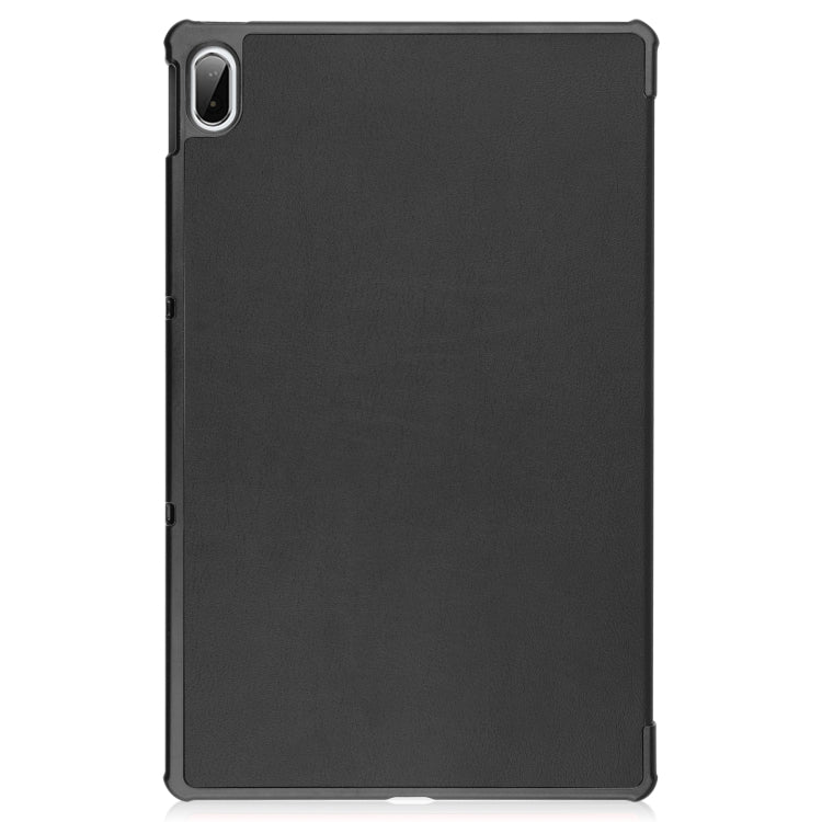 For Lenovo Pad Plus 11 2021 Custer Pattern Pure Color Horizontal Flip Leather Case with Sleep Function & Three-folding Holder