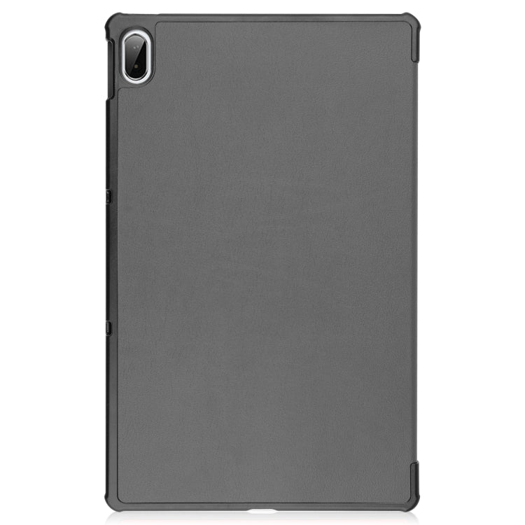 For Lenovo Pad Plus 11 2021 Custer Pattern Pure Color Horizontal Flip Leather Case with Sleep Function & Three-folding Holder