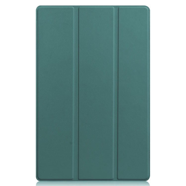 For Lenovo Pad Plus 11 2021 Custer Pattern Pure Color Horizontal Flip Leather Case with Sleep Function & Three-folding Holder