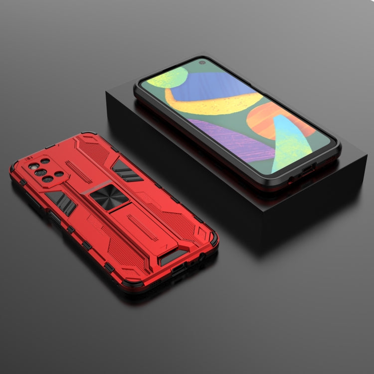 For Samsung Galaxy F52 5G Supersonic PC + TPU Shock-proof Case with Holder
