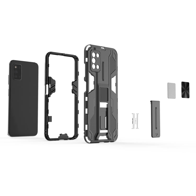 For Samsung Galaxy F52 5G Supersonic PC + TPU Shock-proof Case with Holder