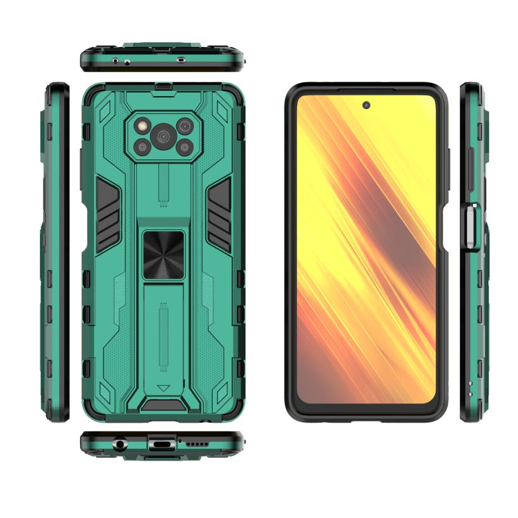 For Xiaomi Poco X3 NFC Supersonic PC + TPU Shock-proof Case with Holder