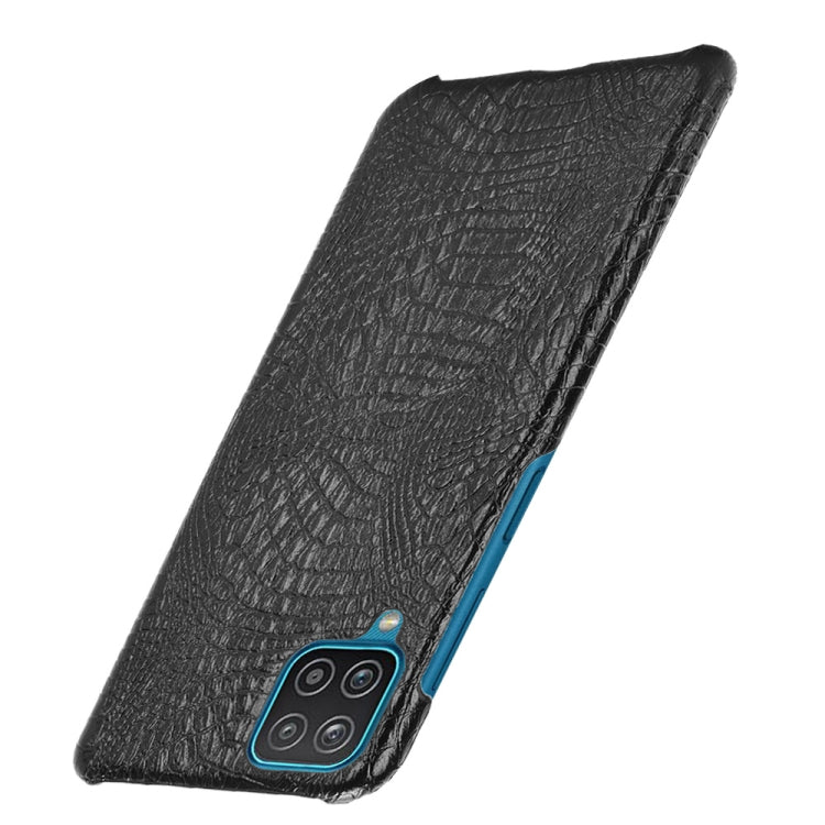 For Samsung Galaxy A22 4G Shockproof Crocodile Texture PC + PU Case