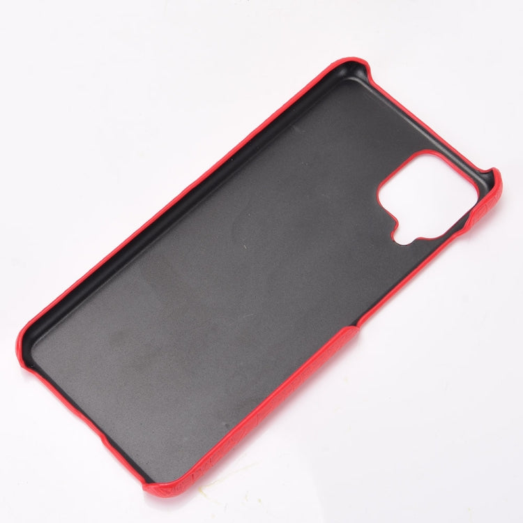 For Samsung Galaxy A22 4G Shockproof Crocodile Texture PC + PU Case