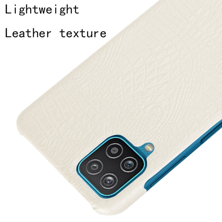 For Samsung Galaxy A22 4G Shockproof Crocodile Texture PC + PU Case