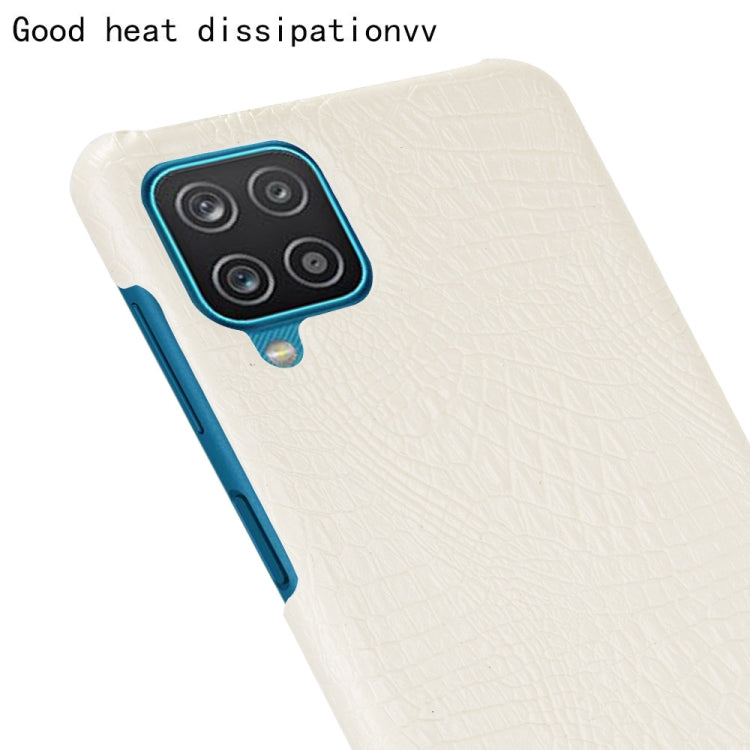 For Samsung Galaxy A22 4G Shockproof Crocodile Texture PC + PU Case