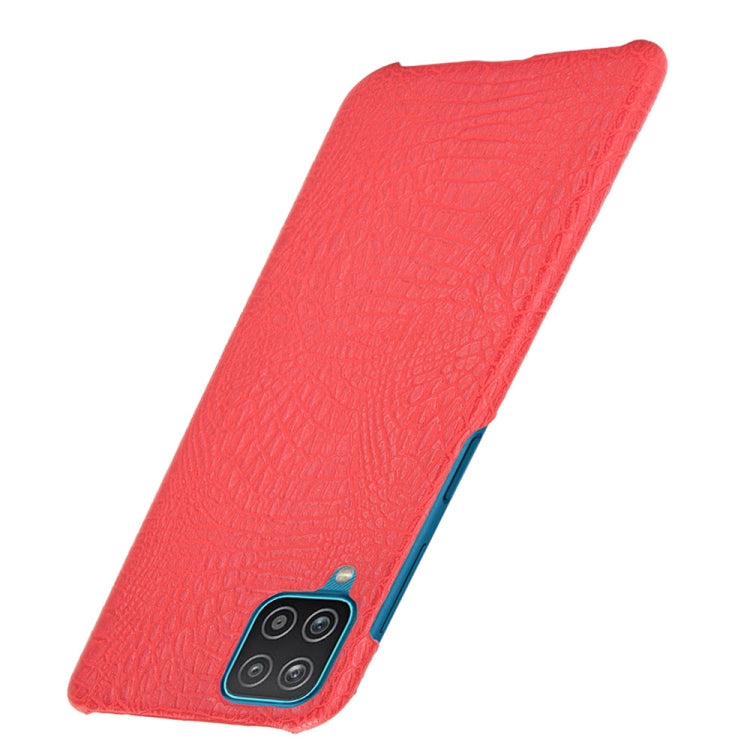 For Samsung Galaxy A22 4G Shockproof Crocodile Texture PC + PU Case