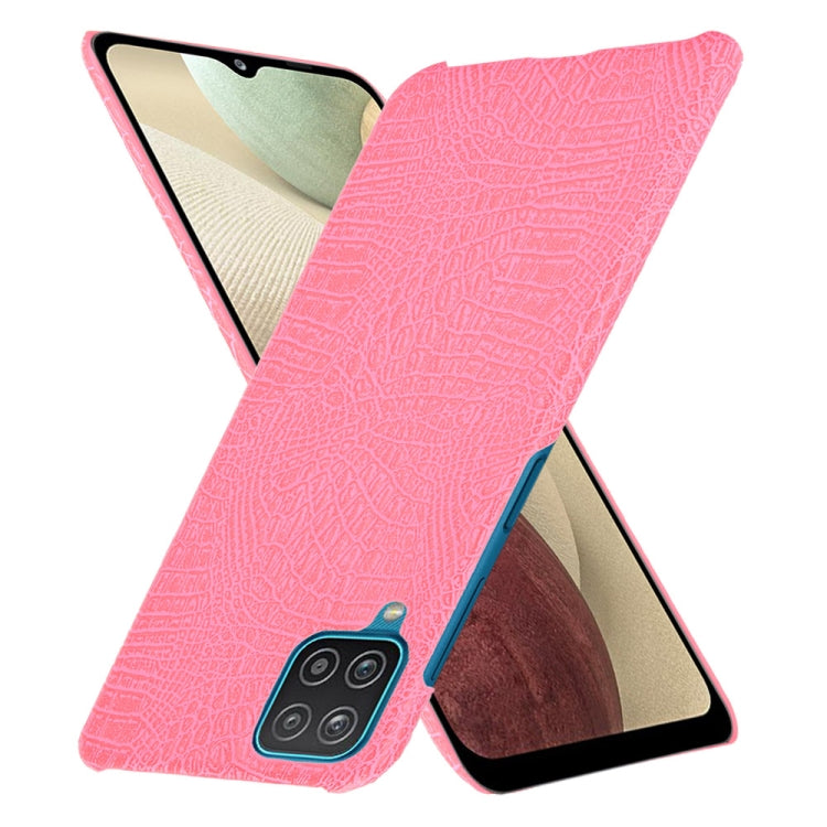 For Samsung Galaxy A22 4G Shockproof Crocodile Texture PC + PU Case