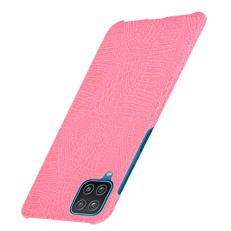 For Samsung Galaxy A22 4G Shockproof Crocodile Texture PC + PU Case