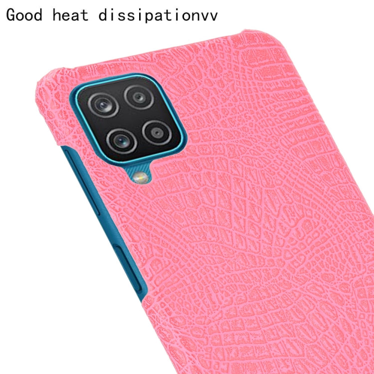 For Samsung Galaxy A22 4G Shockproof Crocodile Texture PC + PU Case