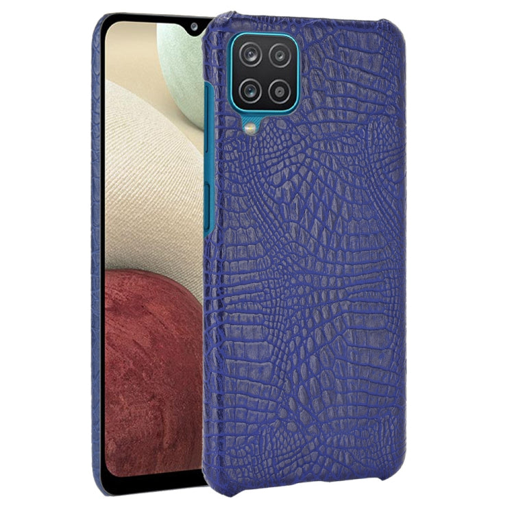 For Samsung Galaxy A22 4G Shockproof Crocodile Texture PC + PU Case