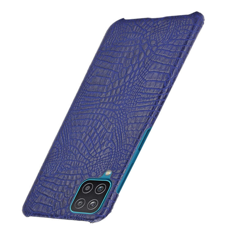 For Samsung Galaxy A22 4G Shockproof Crocodile Texture PC + PU Case
