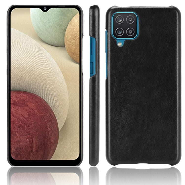 For Samsung Galaxy A22 4G Shockproof Litchi Texture PC + PU Case