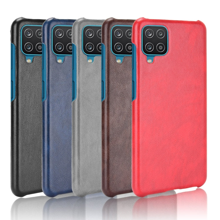 For Samsung Galaxy A22 4G Shockproof Litchi Texture PC + PU Case