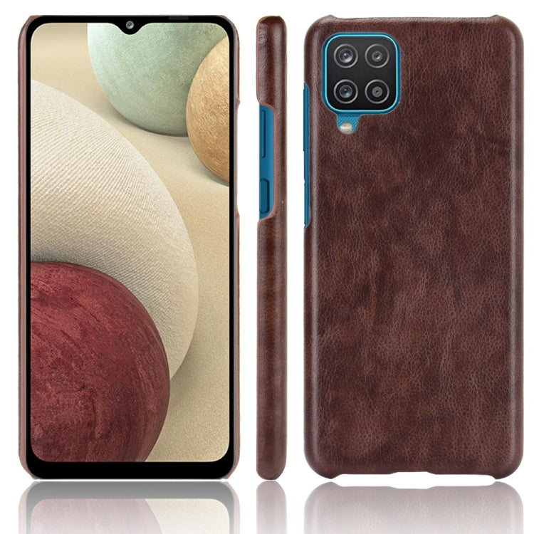 For Samsung Galaxy A22 4G Shockproof Litchi Texture PC + PU Case