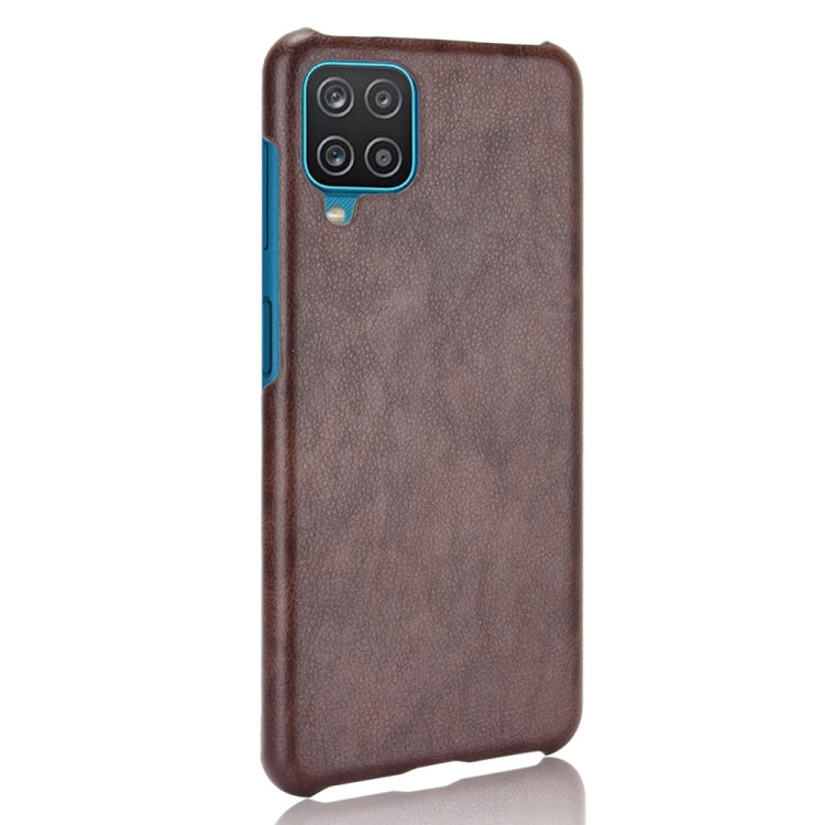 For Samsung Galaxy A22 4G Shockproof Litchi Texture PC + PU Case