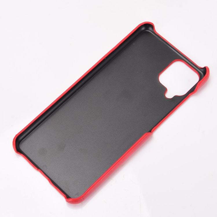 For Samsung Galaxy A22 4G Shockproof Litchi Texture PC + PU Case