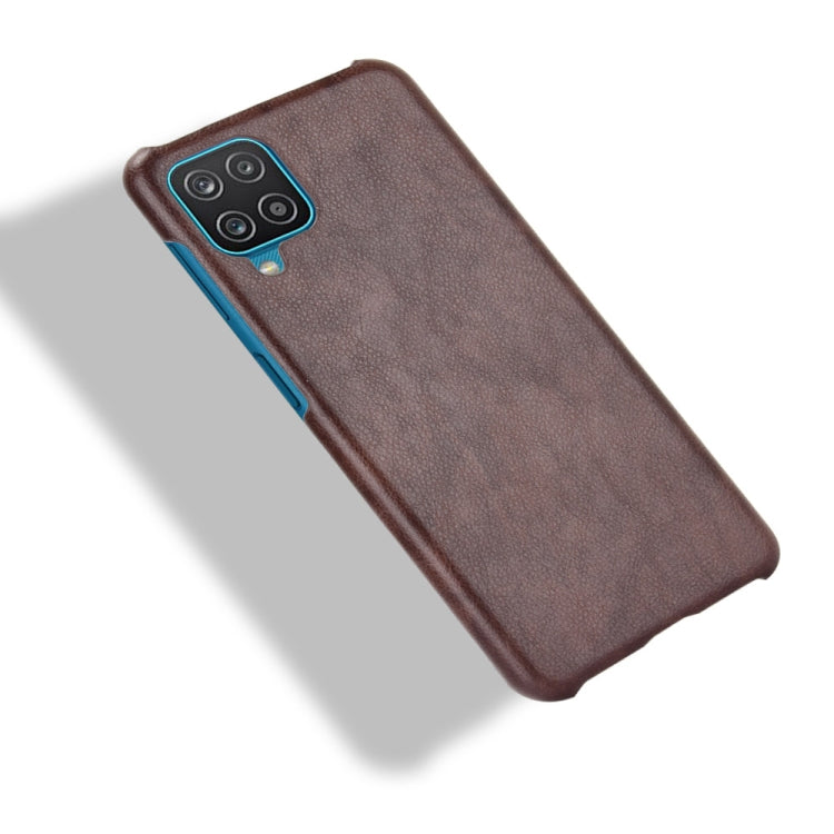 For Samsung Galaxy A22 4G Shockproof Litchi Texture PC + PU Case