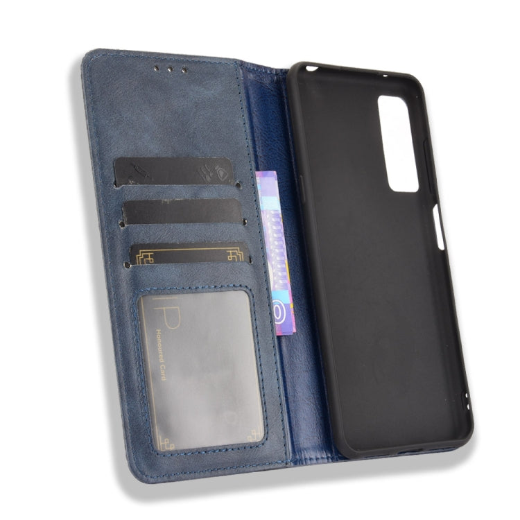 For TCL 20 5G / 20S / 20L / 20L+ Magnetic Buckle Retro Crazy Horse Texture Horizontal Flip Leather Case with Holder & Card Slots & Photo Frame