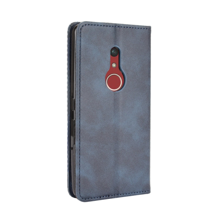 For Fujitsu Be4 Plus F-41B Magnetic Buckle Retro Crazy Horse Texture Horizontal Flip Leather Case with Holder & Card Slots & Photo Frame