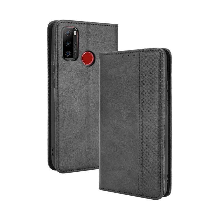 For Ulefone Note 10 Magnetic Buckle Retro Crazy Horse Texture Horizontal Flip Leather Case with Holder & Card Slots & Photo Frame