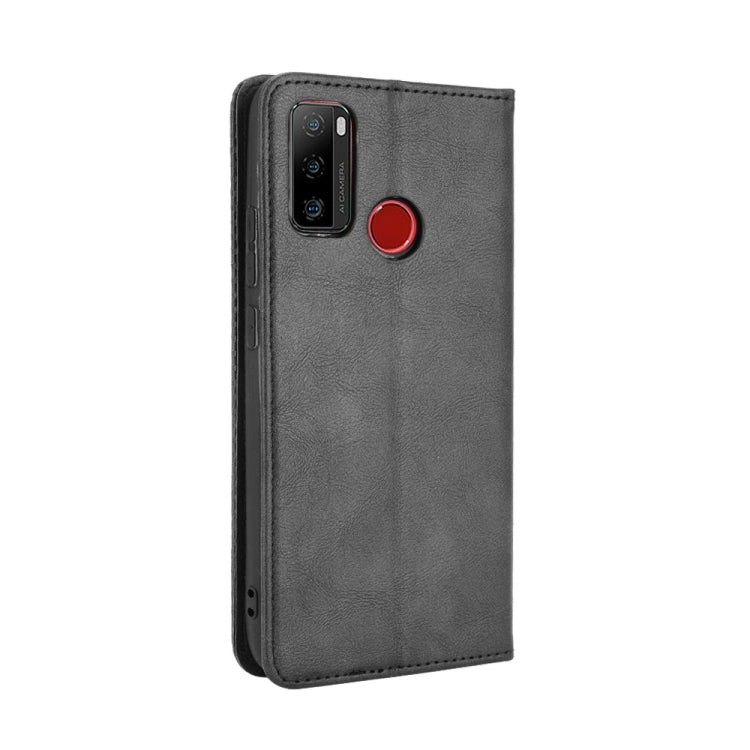 For Ulefone Note 10 Magnetic Buckle Retro Crazy Horse Texture Horizontal Flip Leather Case with Holder & Card Slots & Photo Frame