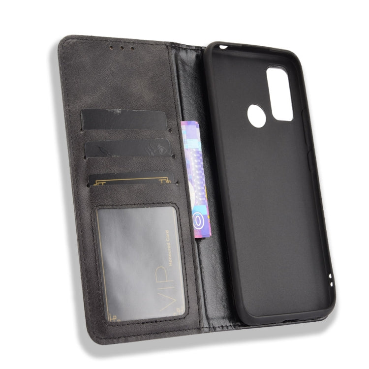 For Ulefone Note 10 Magnetic Buckle Retro Crazy Horse Texture Horizontal Flip Leather Case with Holder & Card Slots & Photo Frame