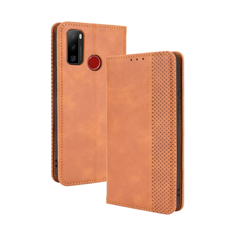For Ulefone Note 10 Magnetic Buckle Retro Crazy Horse Texture Horizontal Flip Leather Case with Holder & Card Slots & Photo Frame