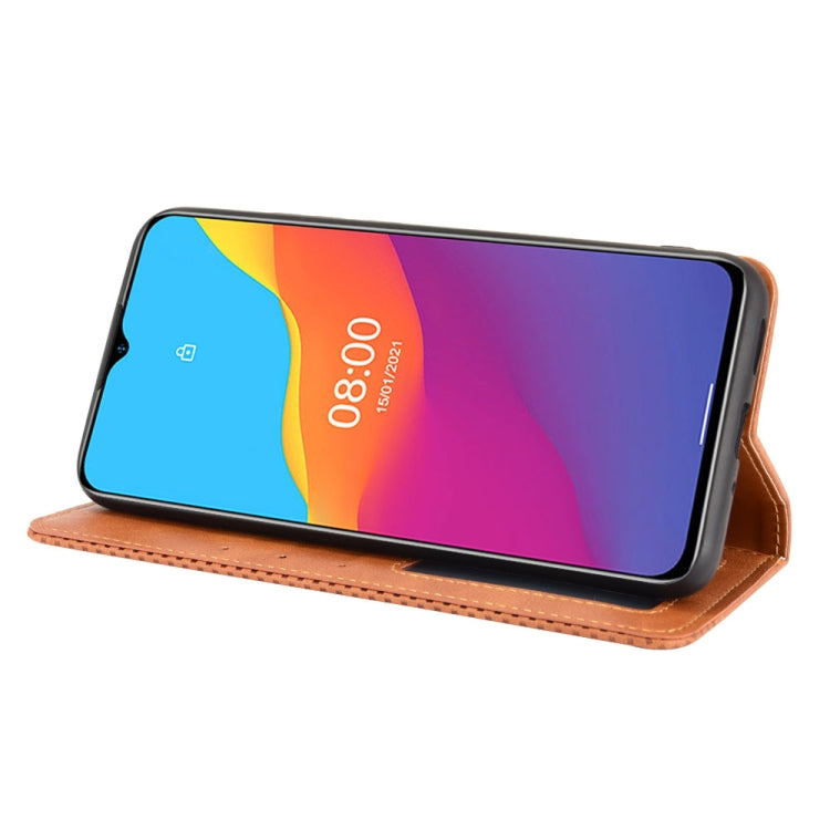 For Ulefone Note 10 Magnetic Buckle Retro Crazy Horse Texture Horizontal Flip Leather Case with Holder & Card Slots & Photo Frame