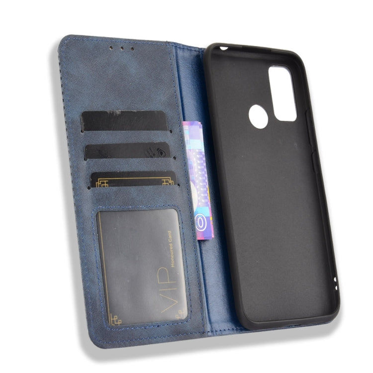For Ulefone Note 10 Magnetic Buckle Retro Crazy Horse Texture Horizontal Flip Leather Case with Holder & Card Slots & Photo Frame