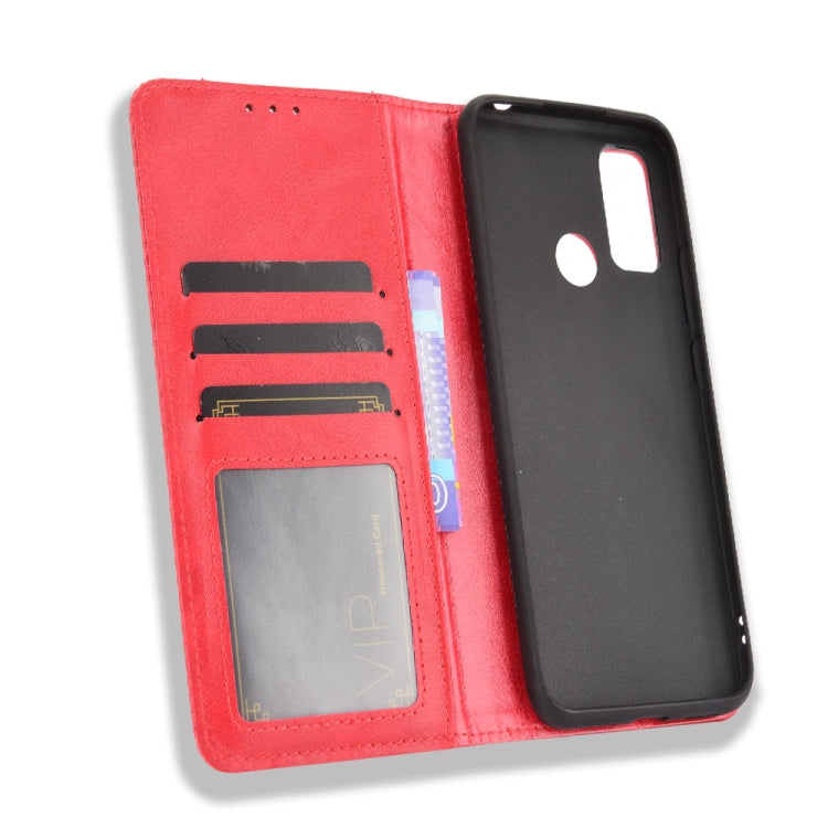 For Ulefone Note 10 Magnetic Buckle Retro Crazy Horse Texture Horizontal Flip Leather Case with Holder & Card Slots & Photo Frame