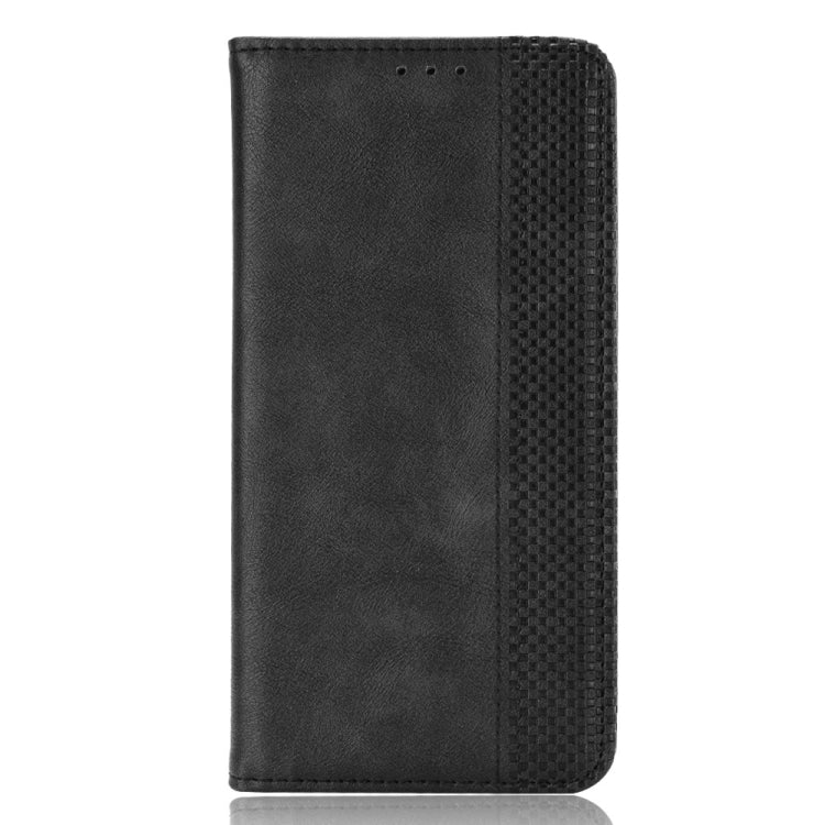 For Samsung Galaxy F52 5G Magnetic Buckle Retro Crazy Horse Texture Horizontal Flip Leather Case with Holder & Card Slots & Photo Frame